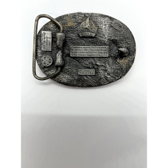 Nebraska State Belt Buckle Stagecoach Siskiyou Co. 1989 - Picture 2 of 6